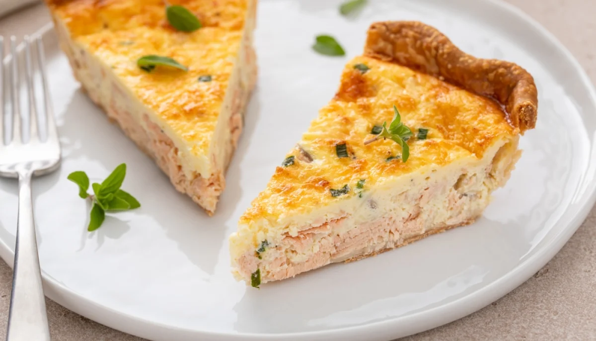 🥧Tarte salée aux poireaux et saumon