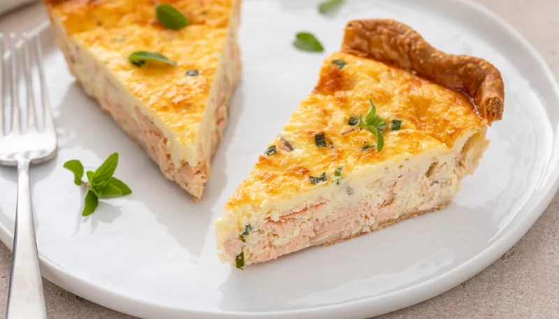 🥧Tarte salée aux poireaux et saumon