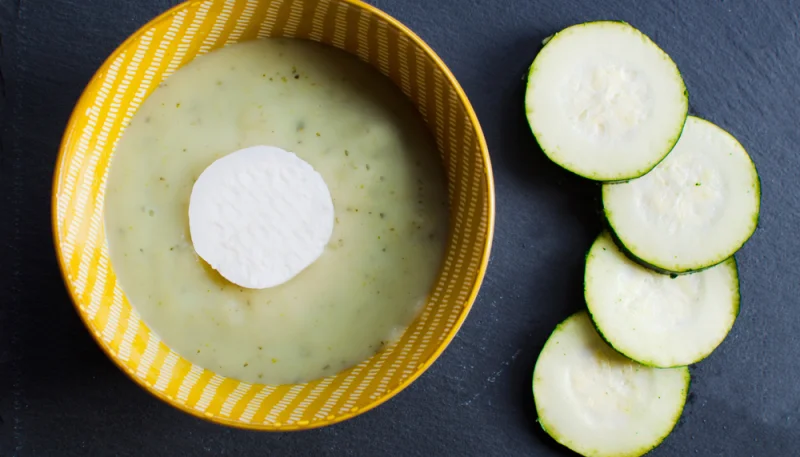 🥣Velouté de courgettes au chèvre