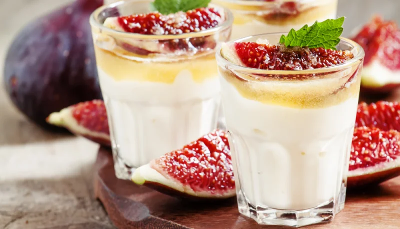 🍨Verrines de figues au yaourt et miel