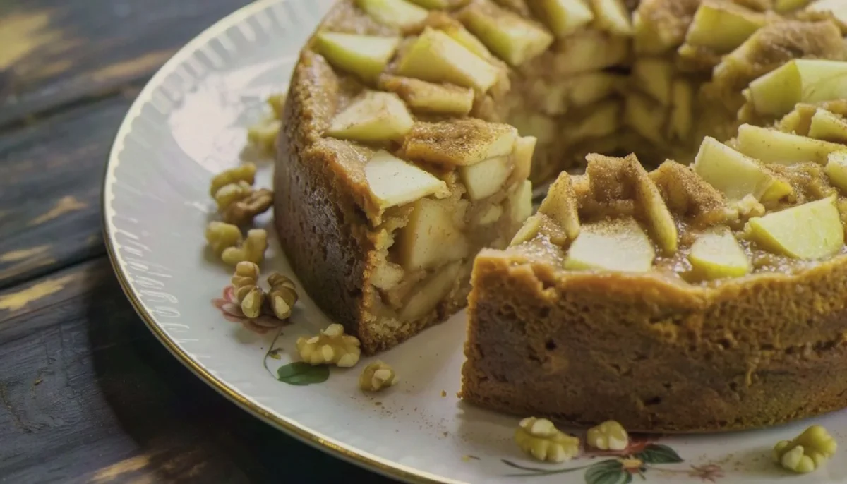 🍎Cake pommes, caramel et noix