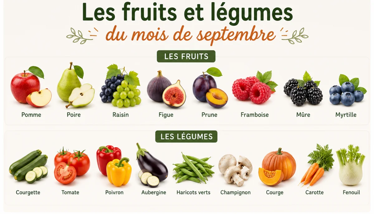 Que manger en septembre ? 10 fruits et légumes de saison à cuisiner