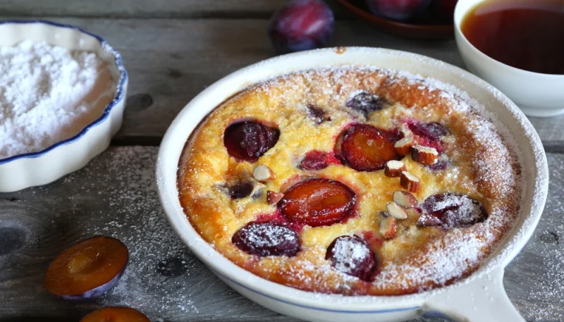 🍑Clafoutis aux prunes et amandes