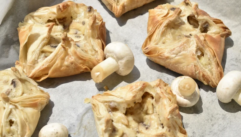 🥐Feuilletés aux champignons et fromage frais