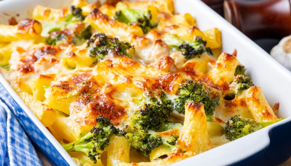 🥦Gratin de brocoli, poulet et mozzarella