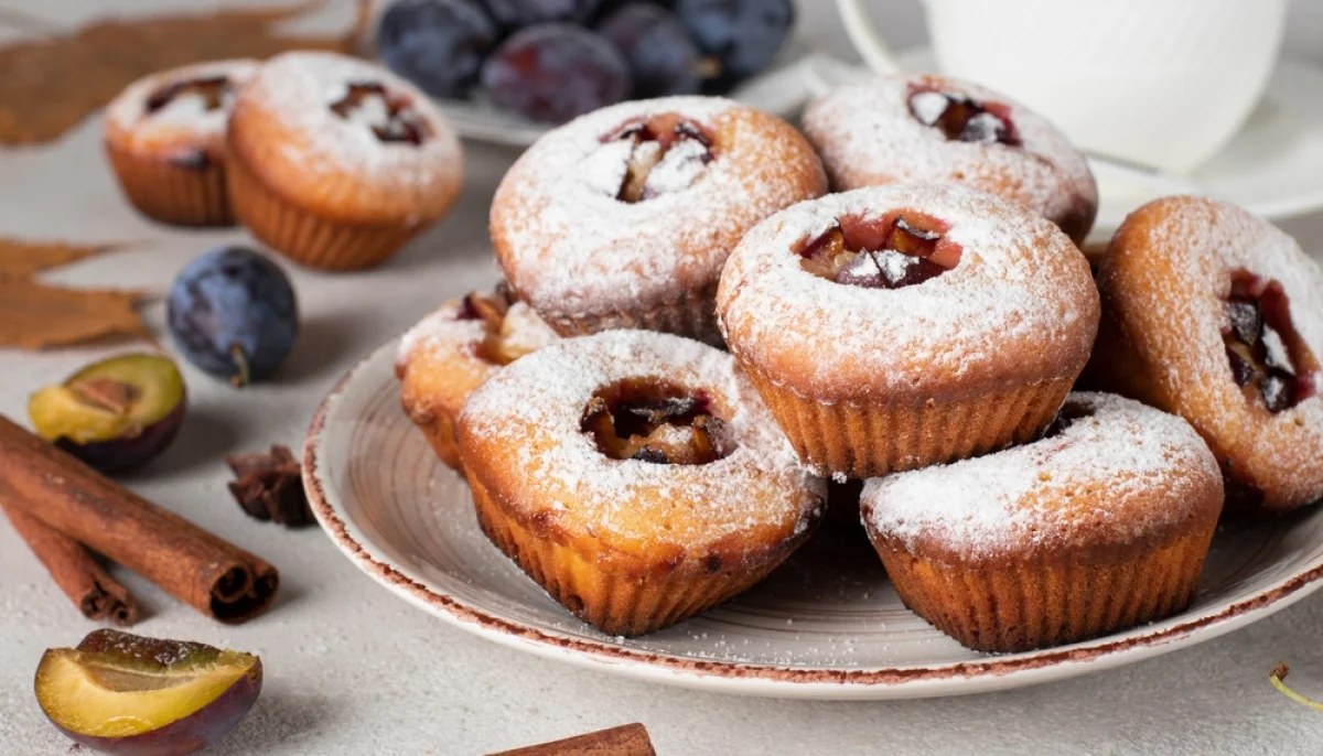 🧁Muffins aux prunes et cannelle