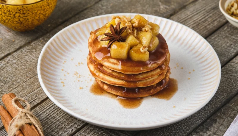 🥞 Pancakes aux pommes caramélisées