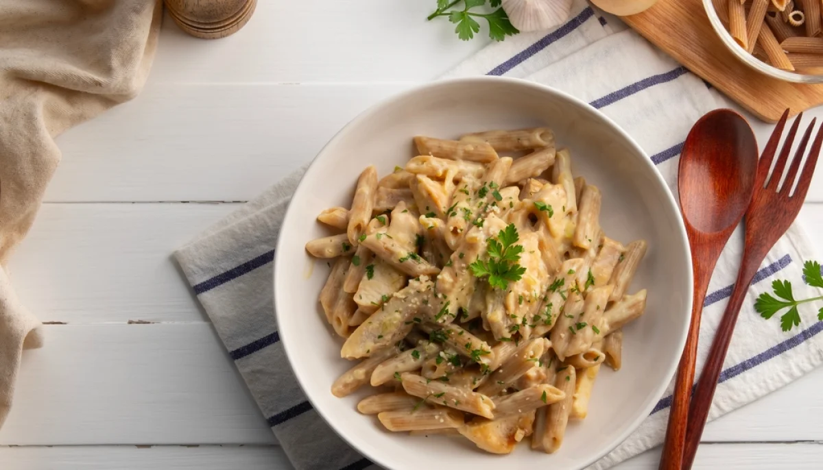 🍝Pâtes aux champignons, ail et crème