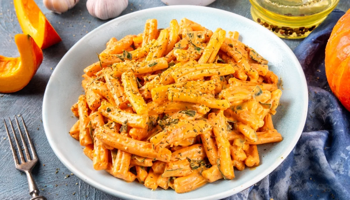 🍝Pâtes crémeuses au potimarron et parmesan