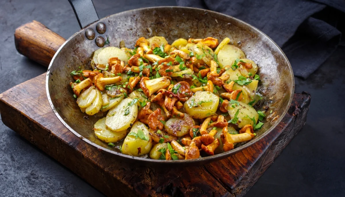 🥘Poêlée de champignons, pommes de terre et persillade