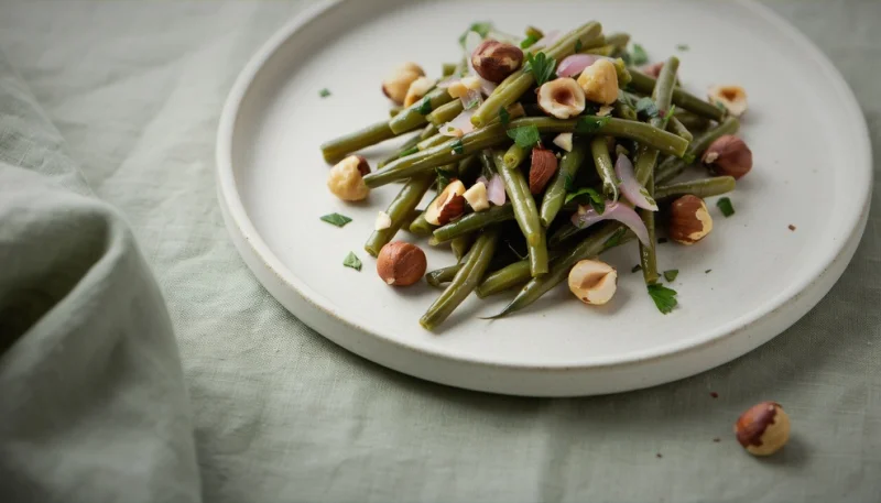 🍳Poêlée de haricots verts aux noisettes