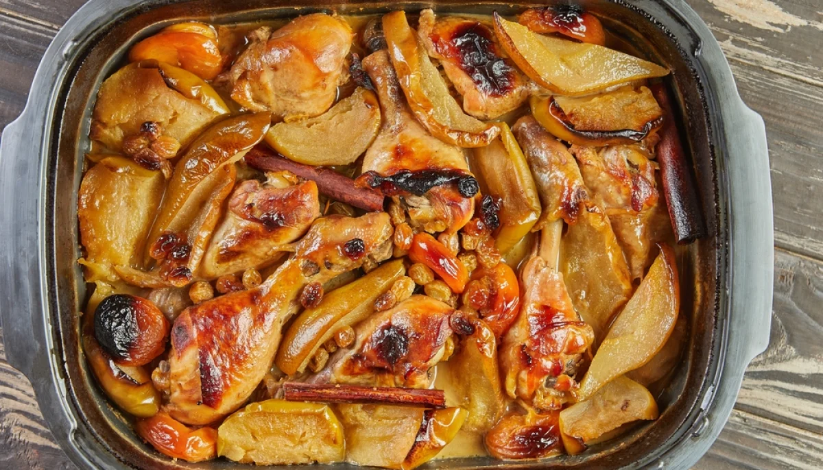 🍗Poulet aux poires et à la moutarde