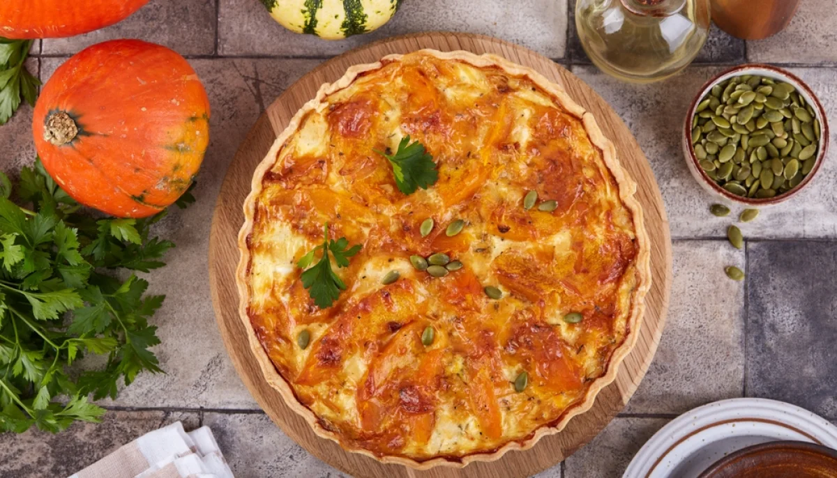 🎃Quiche au potimarron, chèvre et noix