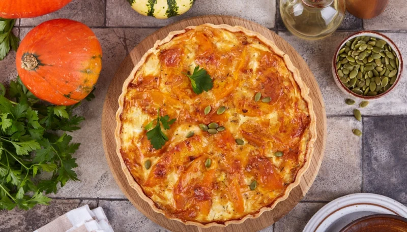🎃Quiche au potimarron, chèvre et noix