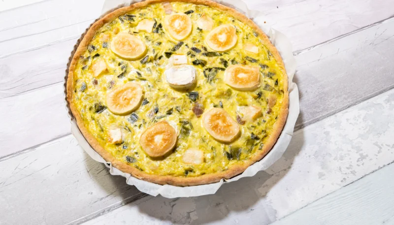 🥧Quiche aux poireaux, chèvre et noix