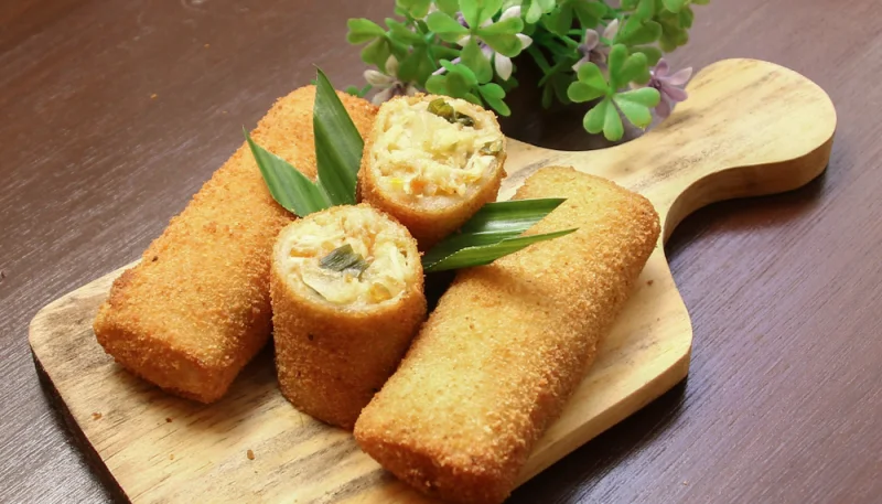 🍗Croquettes de poulet panées au fromage