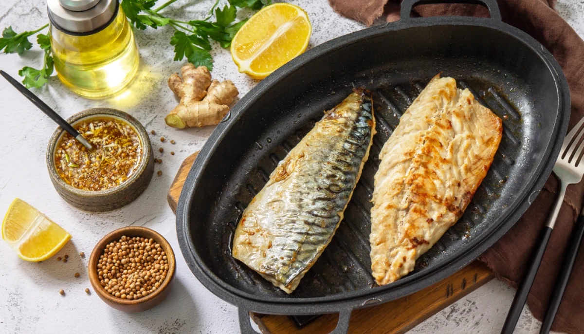 🐟Maquereau grillé à la marinade citron-gingembre