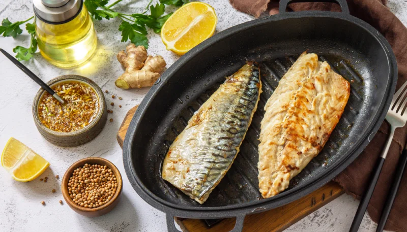 🐟Maquereau grillé à la marinade citron-gingembre
