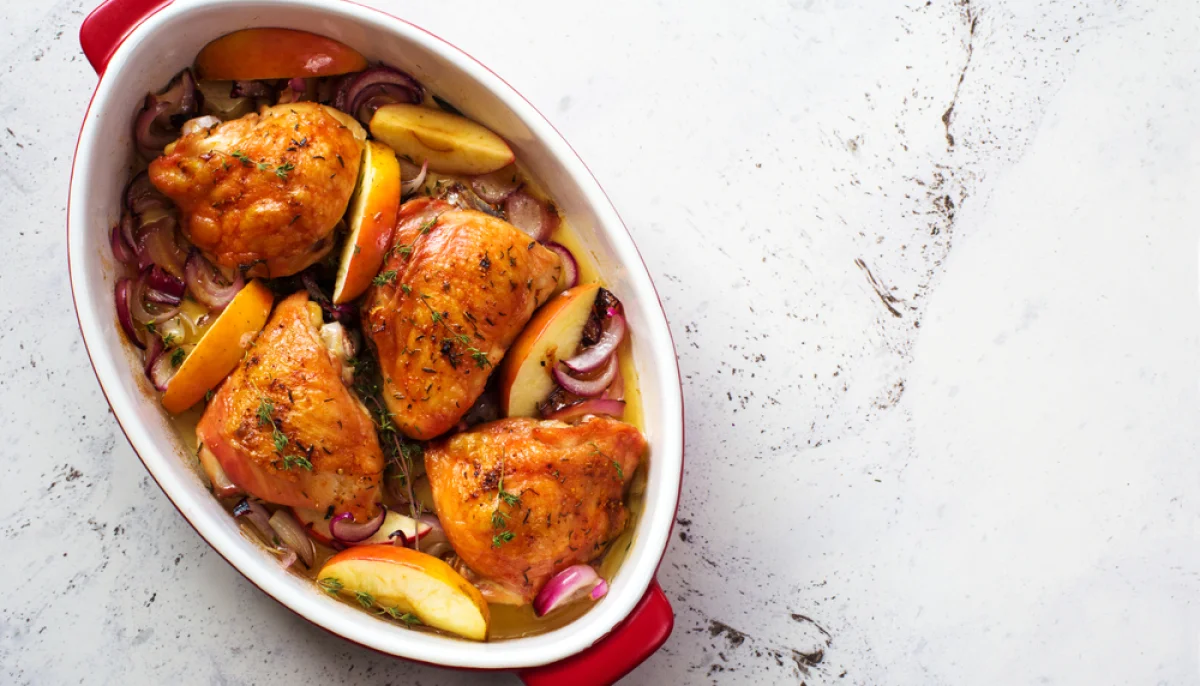 🍗Poulet rôti aux pommes et oignons