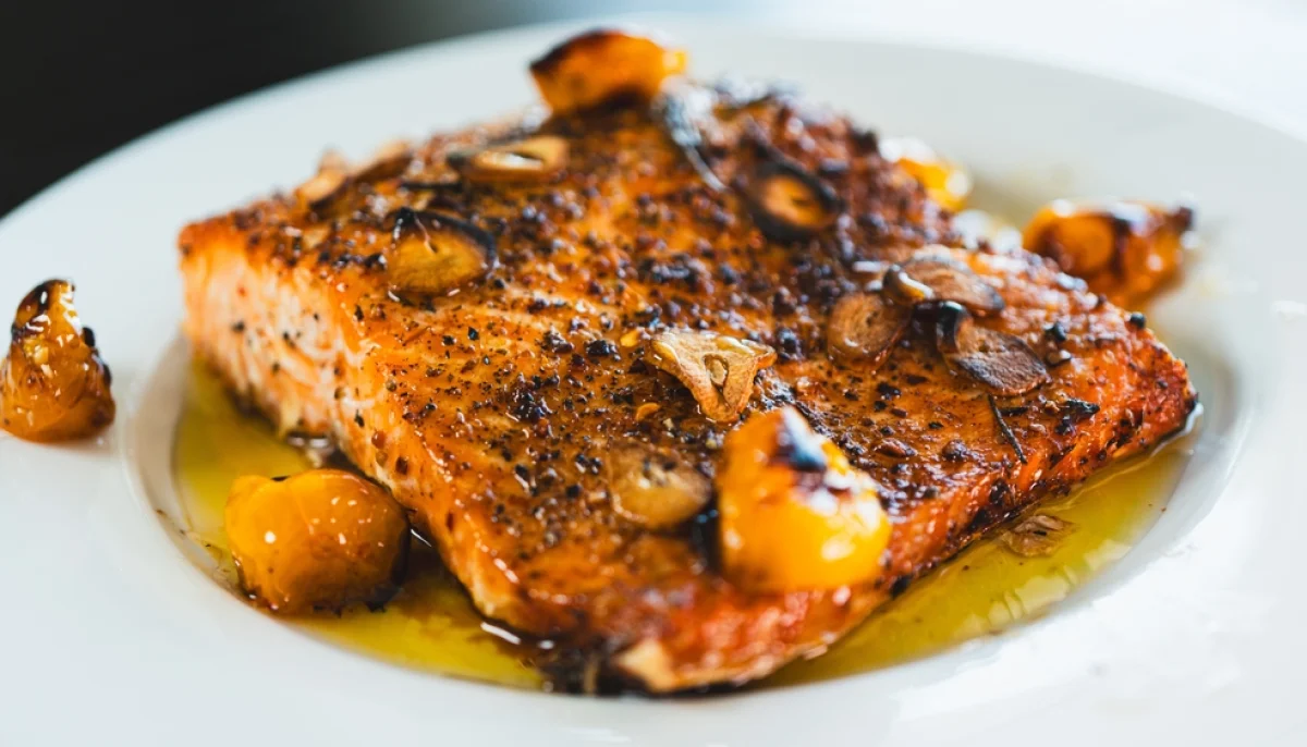 🐟 Saumon rôti à l’ail confit et au citron
