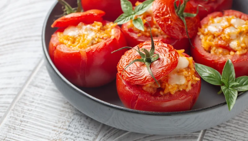 🍅Tomates farcies au poulet et mozzarella