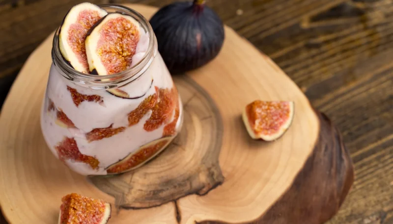 🍨Verrines aux figues, fromage blanc et miel