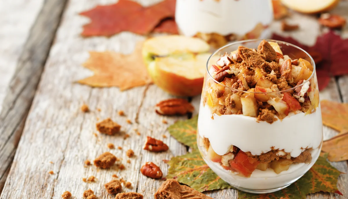 🍎Verrines pomme caramélisée, yaourt et spéculoos