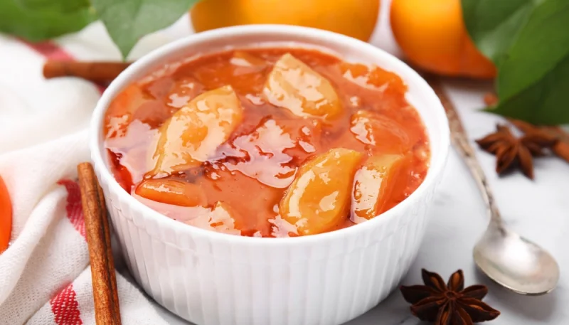 🍎Compote de pommes et de kakis à la vanille