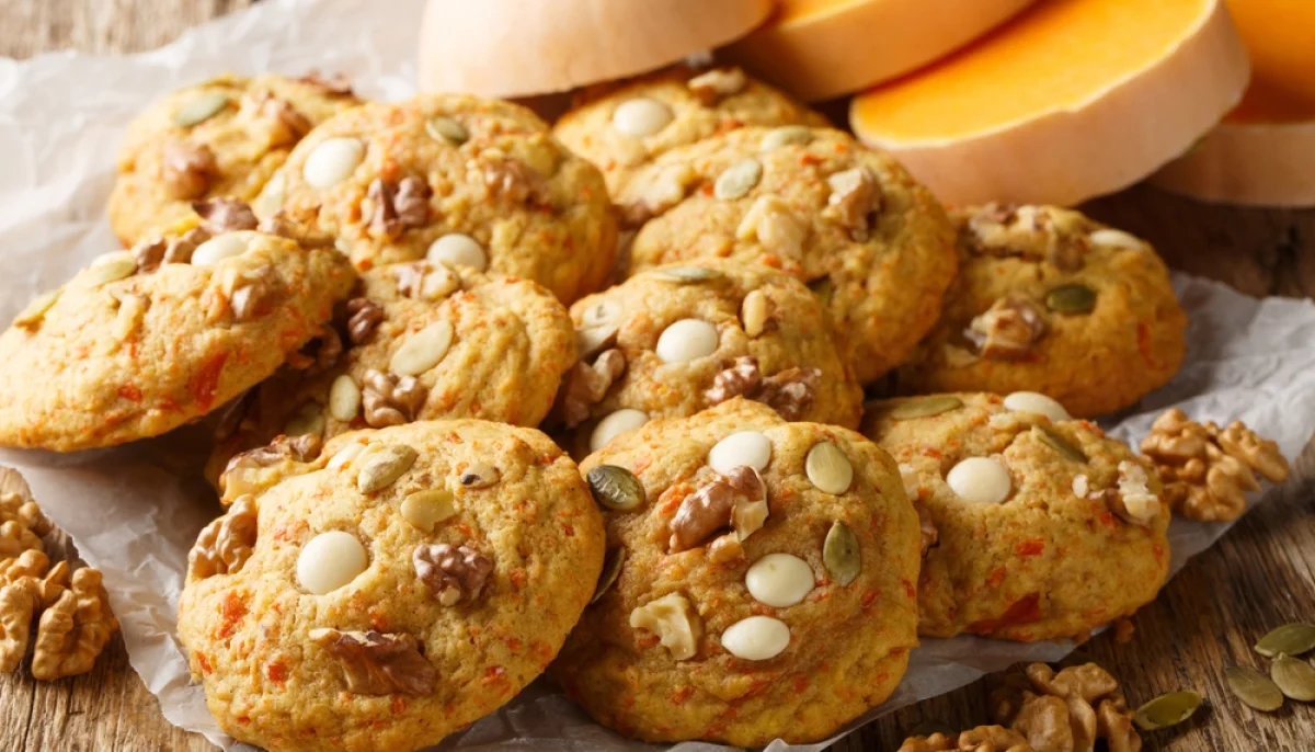 🍪Cookies moelleux au potimarron et aux noix