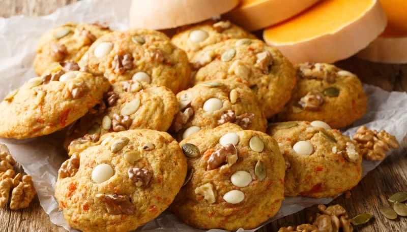 🍪Cookies moelleux au potimarron et aux noix