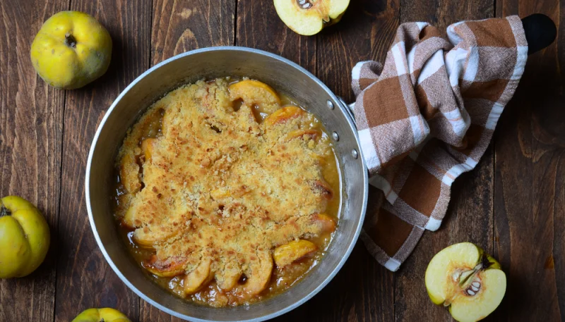 🍐Crumble de coings et de poires aux noisettes