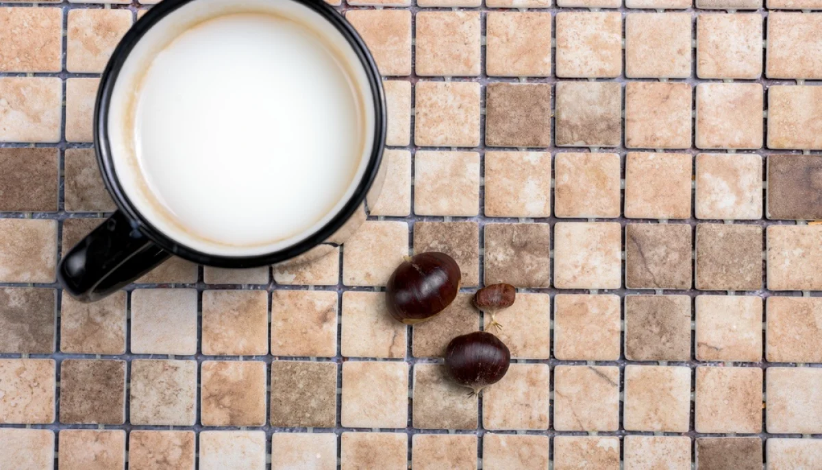 ☕Lait chaud à la châtaigne et à la cannelle