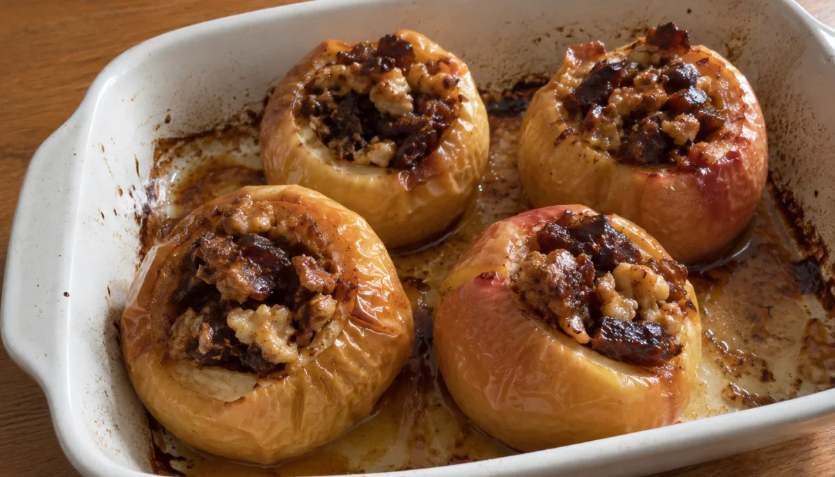 🍎Pommes au four farcies aux dattes et aux noix