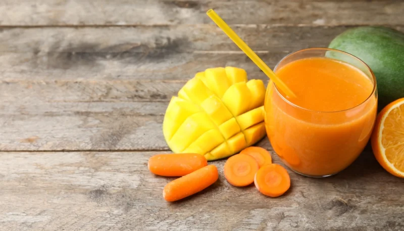 🎃Smoothie orange d'Halloween à la mangue et carotte