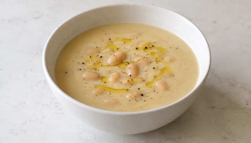 🥣Velouté de céleri-rave aux haricots blancs